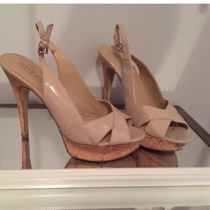 Nude GUESS shoes