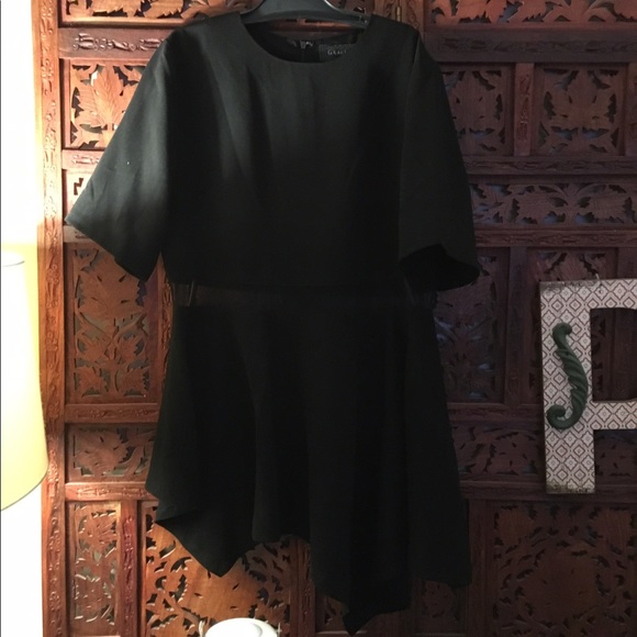 GRACIA Waist see-through unbalance top - Picture 2 of 7