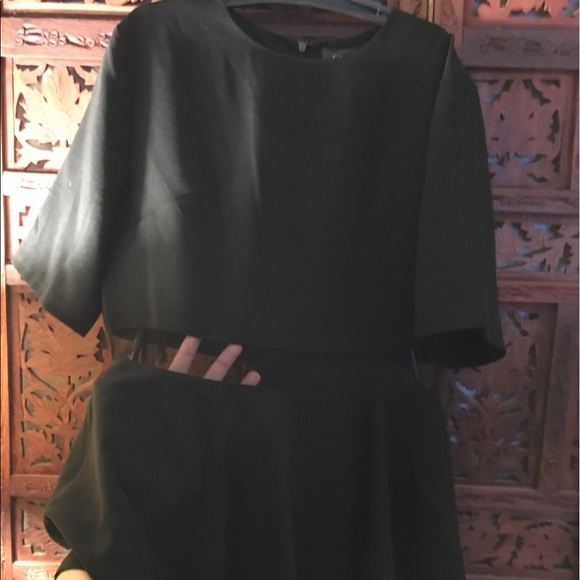 GRACIA Waist see-through unbalance top - Picture 4 of 7