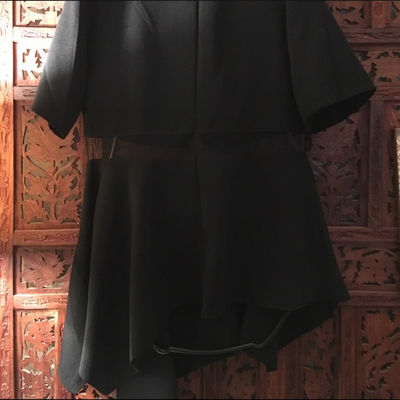 GRACIA Waist see-through unbalance top - Picture 5 of 7