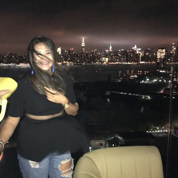 GRACIA Waist see-through unbalance top - Picture 6 of 7