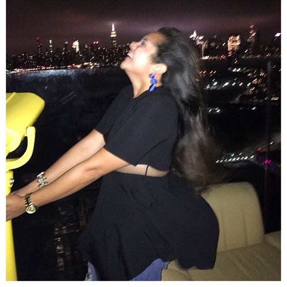 GRACIA Waist see-through unbalance top - Picture 7 of 7