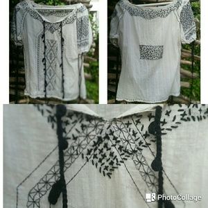 F21 Boho Peasant Festival Folk Blouse 🖖