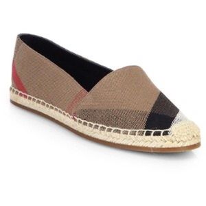 BURBERRY Espadrilles Hodgeson Check Sz 6