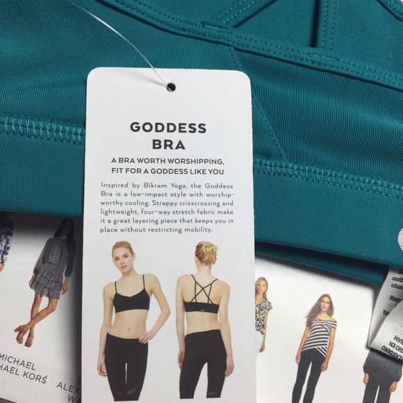 ALO Yoga Goddess Bra - Deep Teal Small - Picture 2 of 4