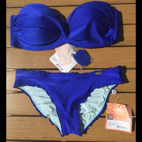 Luli Fama Electric Blue Bikini - Picture 2 of 3