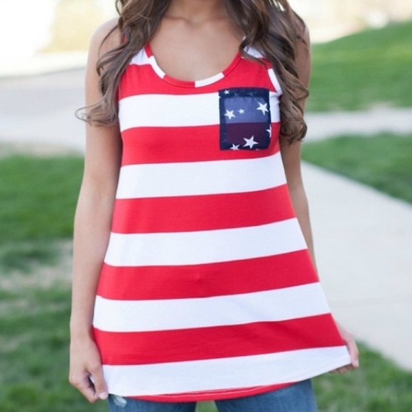 🇺🇸HP 4/4🇺🇸NIP 4th Of July Tank - Picture 2 of 5