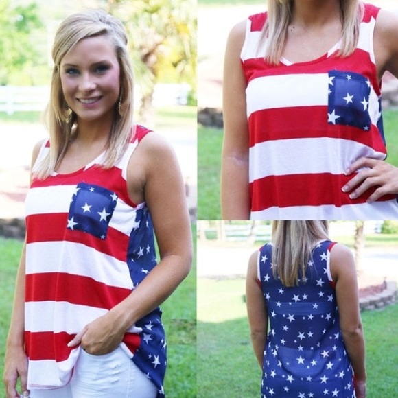 🇺🇸HP 4/4🇺🇸NIP 4th Of July Tank - Picture 4 of 5