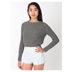 American Apparel Cropped Fisherman Pullover