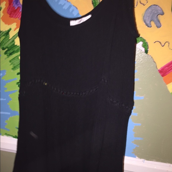 Black boho dress