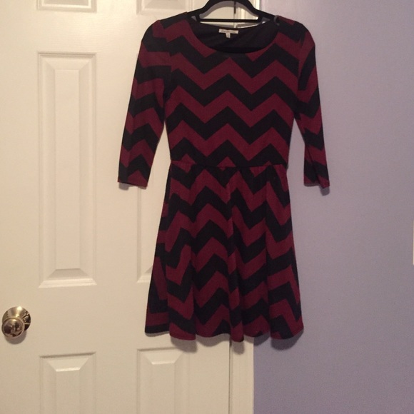 Chevron print casual dress - Picture 1 of 1