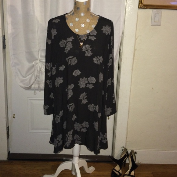 Beautiful gray floral dress