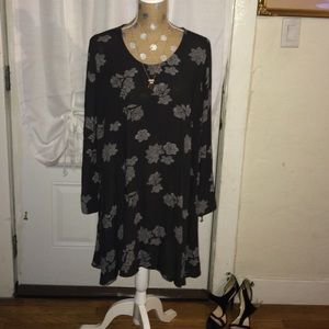 Beautiful gray floral dress
