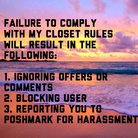 CLOSET RULES! Please read before shopping :) - Picture 4 of 4