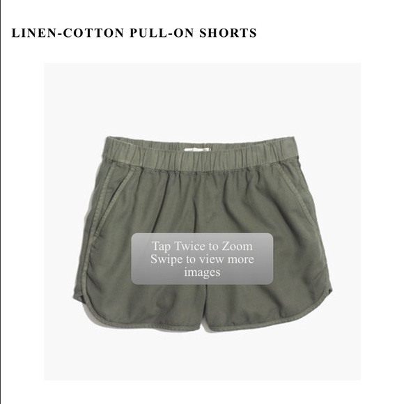 ISO Madewell Linen-Cotton Pull-On Shorts