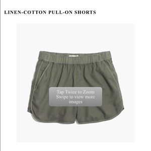 ISO Madewell Linen-Cotton Pull-On Shorts