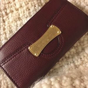 Burgundy Michael Kors wallet