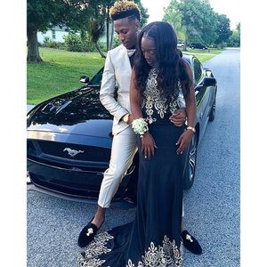 Black and Gold Prom dress!