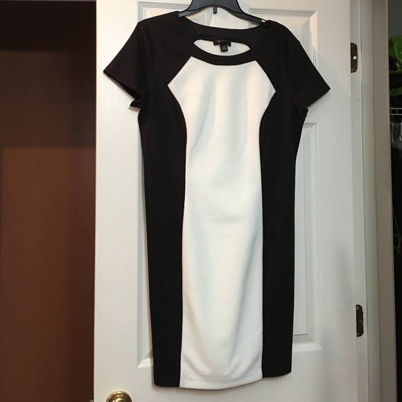 Black-and-white dress