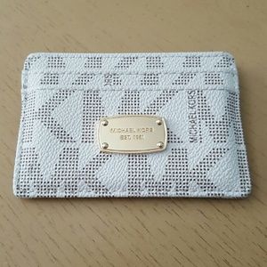 Michael Kors Jet Set Vanilla Gold ID Card Wallet