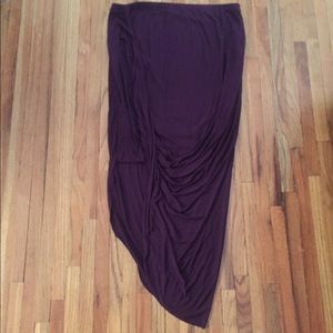 Plum Express asymmetrical maxi skirt