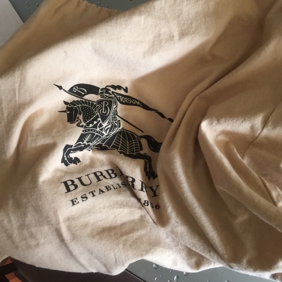 Burbeery Canvas Backpack leather straps