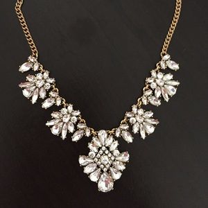 Jcrew diamond statement necklace