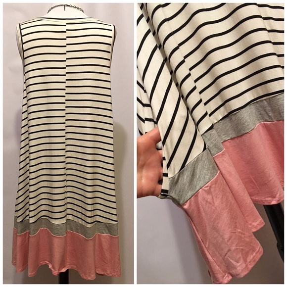 Plus Summer Chic Asymmetrical Tank Dress - Picture 3 of 4