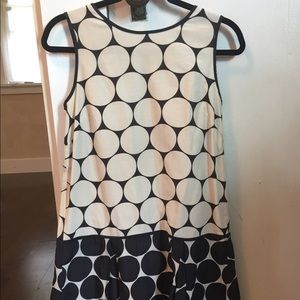 Black and white polka dot dress
