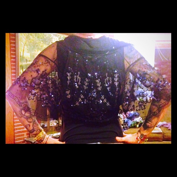 Intricut detailed sheer bolero