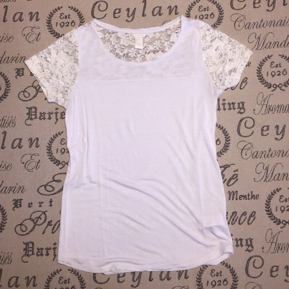 Ivory Lace Top - Picture 2 of 4