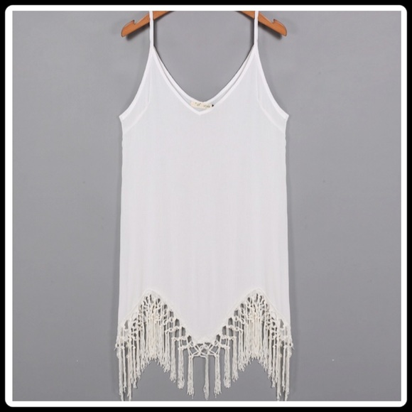 (HP) TASSEL BEACH DRESS - Picture 2 of 4