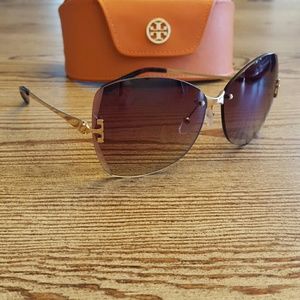 Tory Burch Rimless Sunglasses