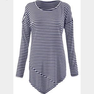 CAbi 2016 NEW Boat Stripe Tee in XS