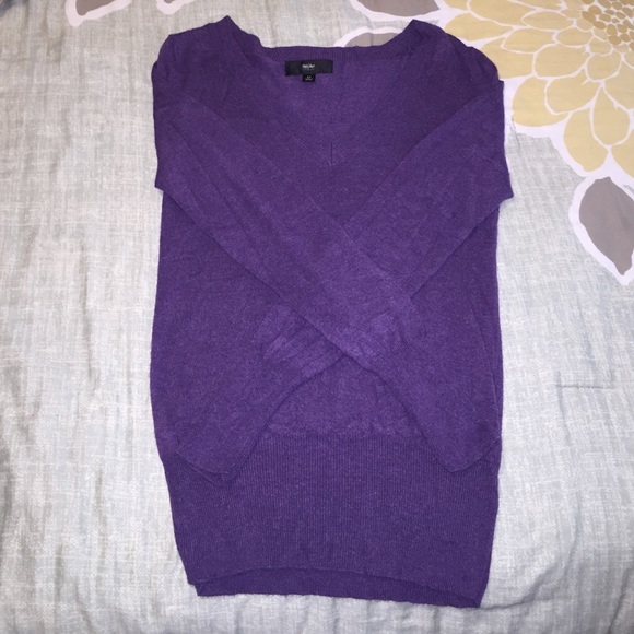 Lightweight Purple V-Neck Sweater