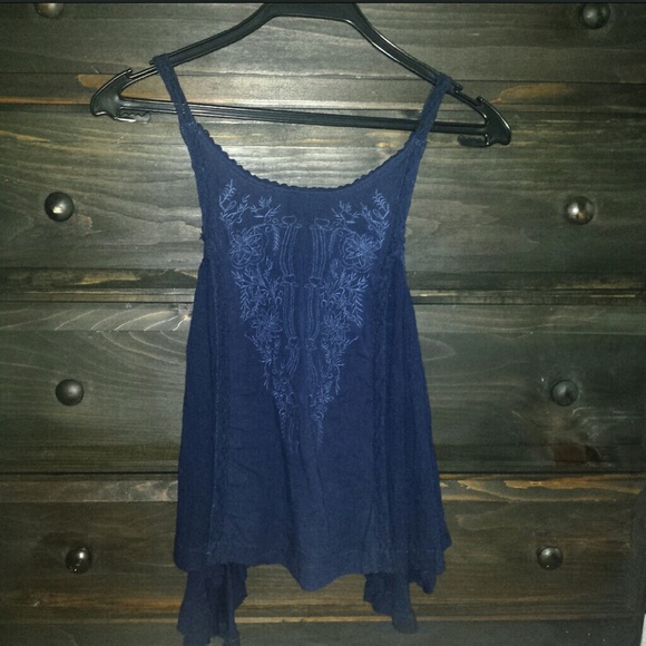 Free People Embroidered Top