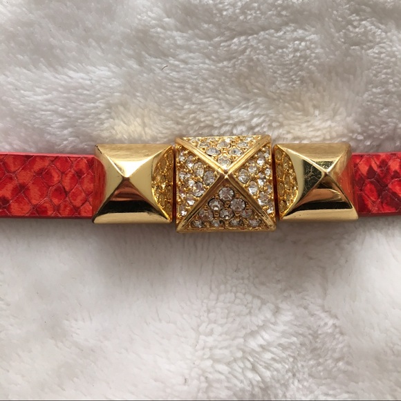 Juicy Couture Orange and Gold Bracelet