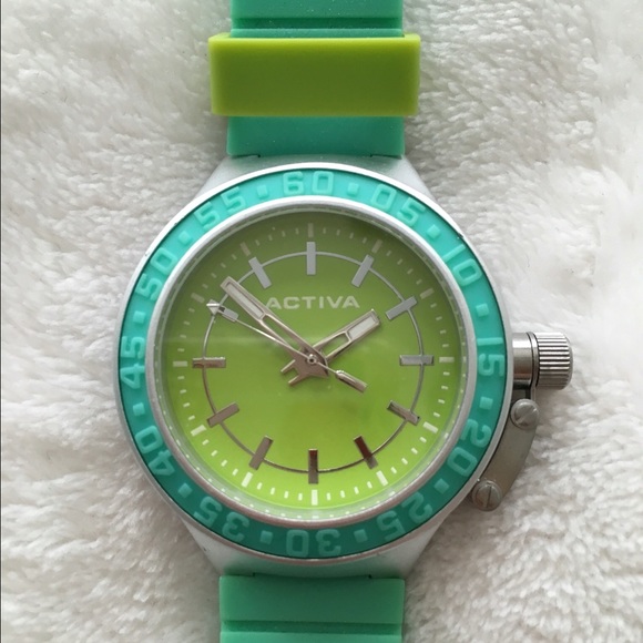 Active Green and Turquoise Watch