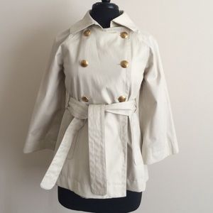 Jcrew cropped trench coat