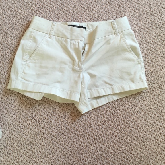 J Crew brand new white chino shorts!