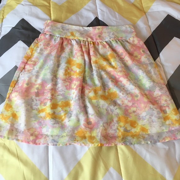 Pastel colored skirt