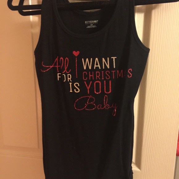Maternity Christmas tank top