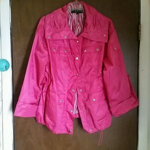 Bright Pink Rain Jacket