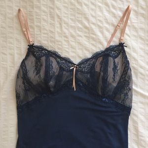 🌟Sale🌟Chemise with see through lace top