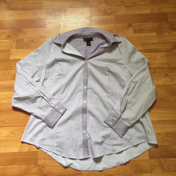 😍2 for $25😍 NWOT Purple Pinstripe Shirt