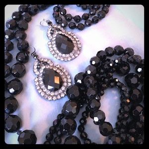 Vintage Style Black Jet Bead Jewelry!