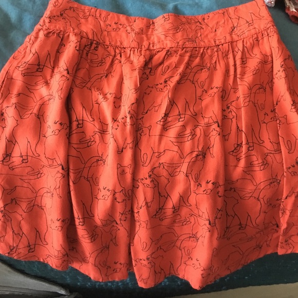 Red skirt