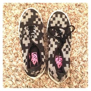 Supa Fresh Black and White Checkered Vans
