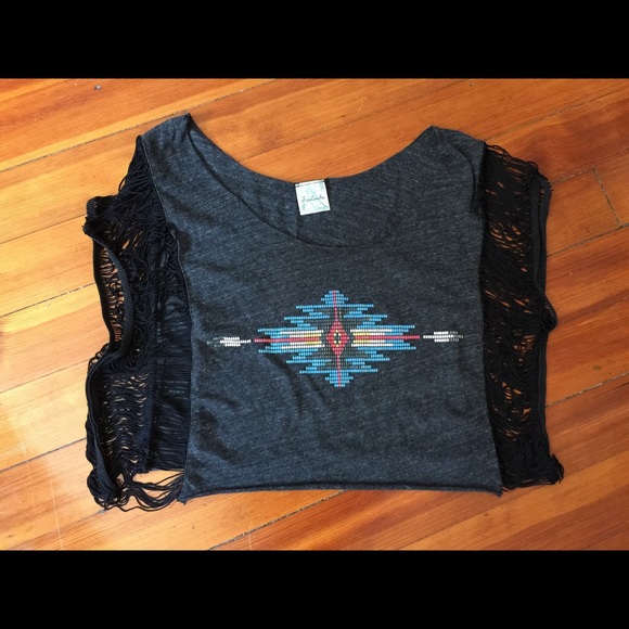 Aztec print top - Picture 2 of 2