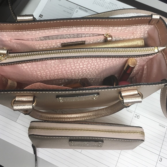 Kate spade rose gold purse and wallet - Picture 2 of 4
